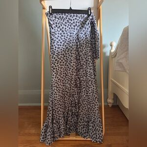 Ganni Tilden mesh wrap skirt